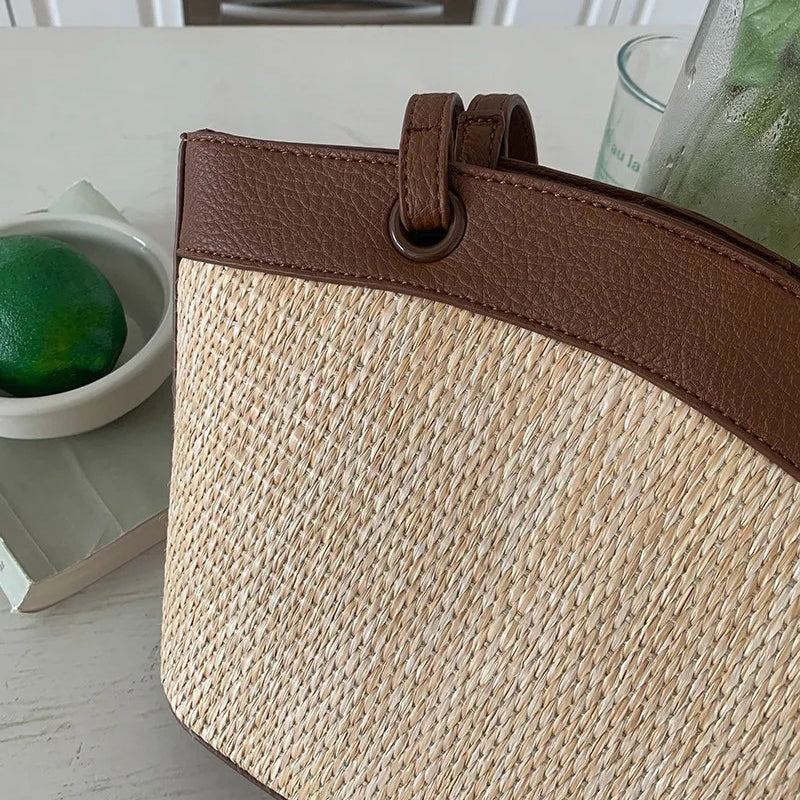 Hailey Straw Tote