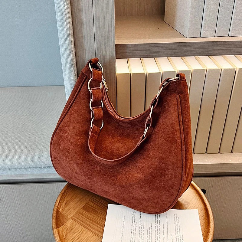 Mara Suede Shoulder Bag