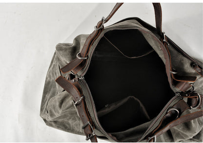 Große Weekender-Reisetasche aus Canvas