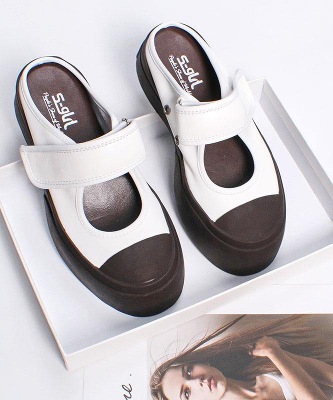 Chocolate Platform Buckle Strap Slide Sandals