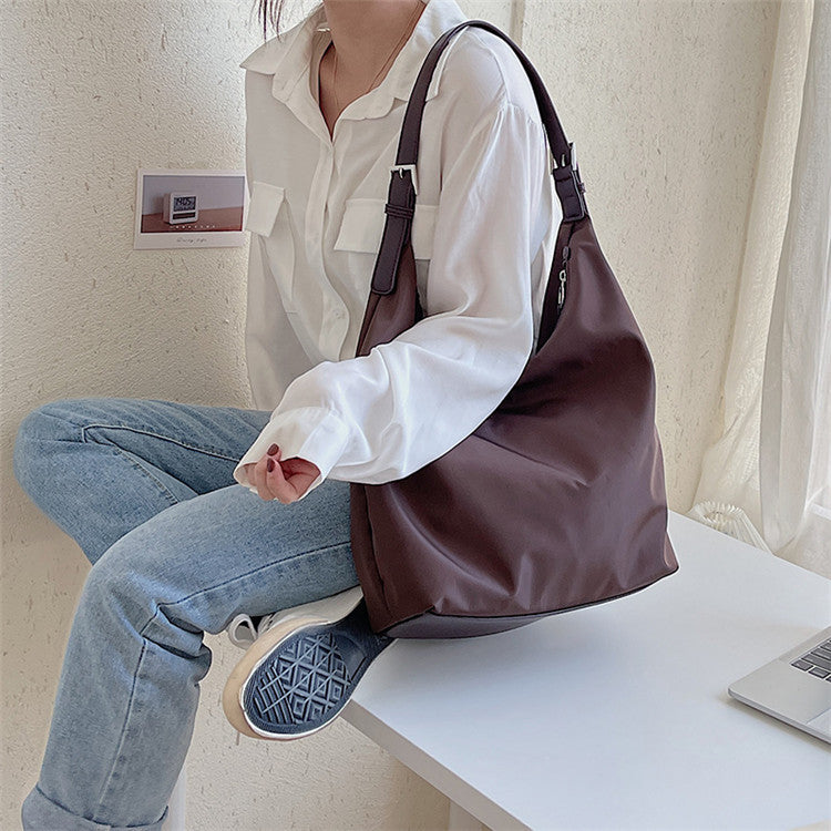 Nylon Hobo Shoulder Bag