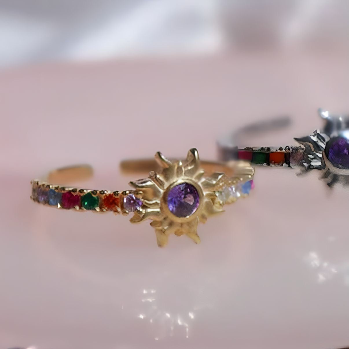 Rapunzel Opal Sun Ring