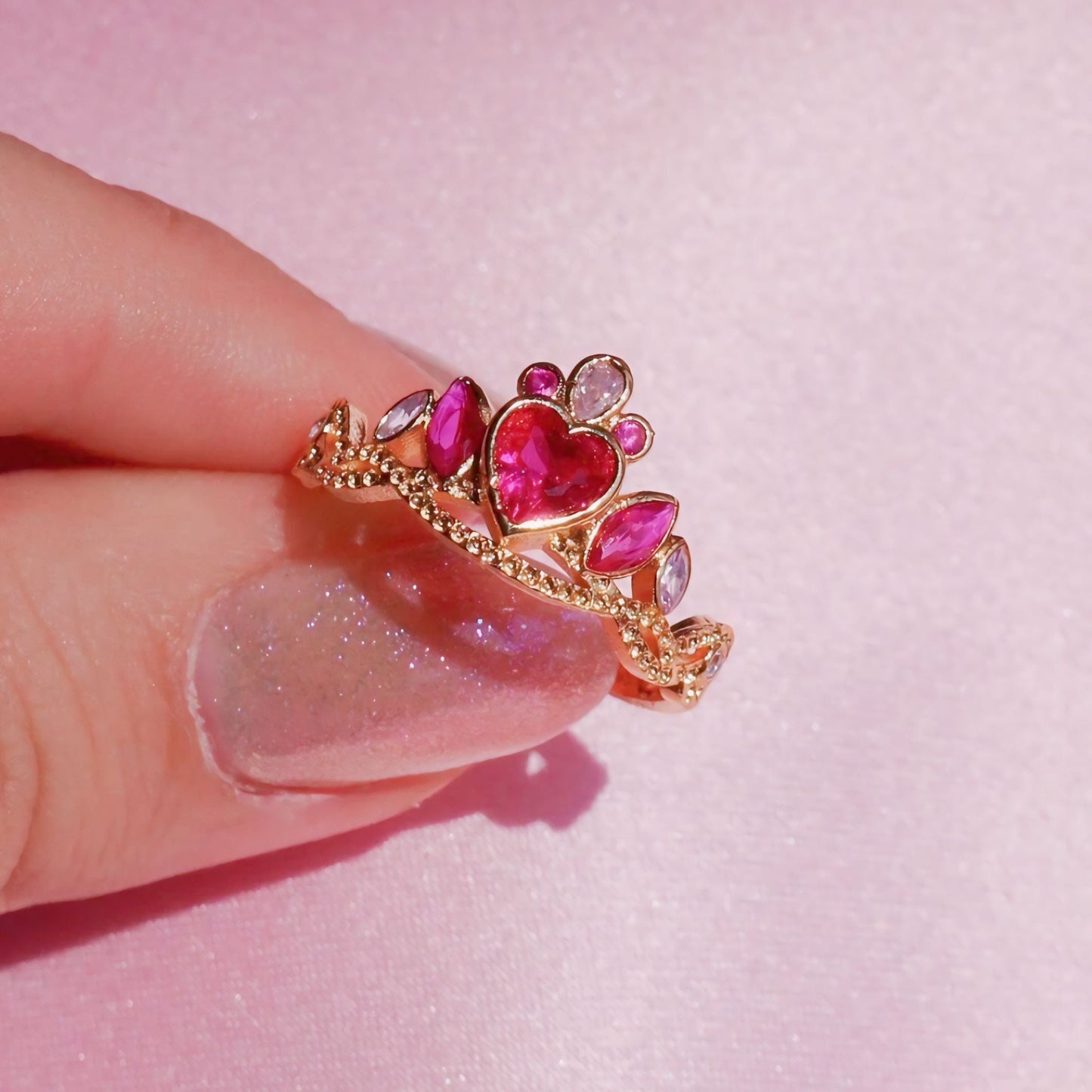 Barbie Princess Charm School Crown Ring