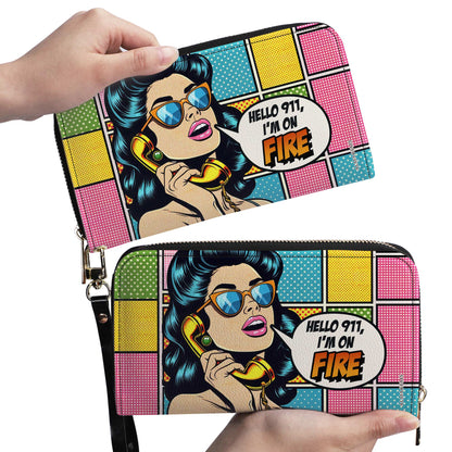 I'm On Fire - Women Leather Wallet - DB05WL