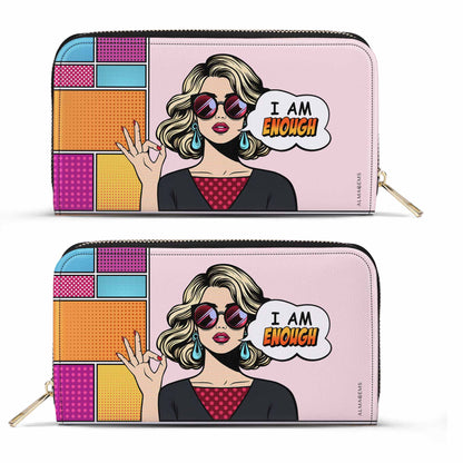 I Am Enough - Women Leather Wallet - DB08WL