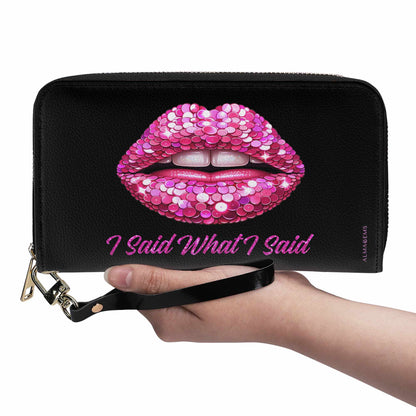 I Said What I Said - Women Leather Wallet - DB14WL