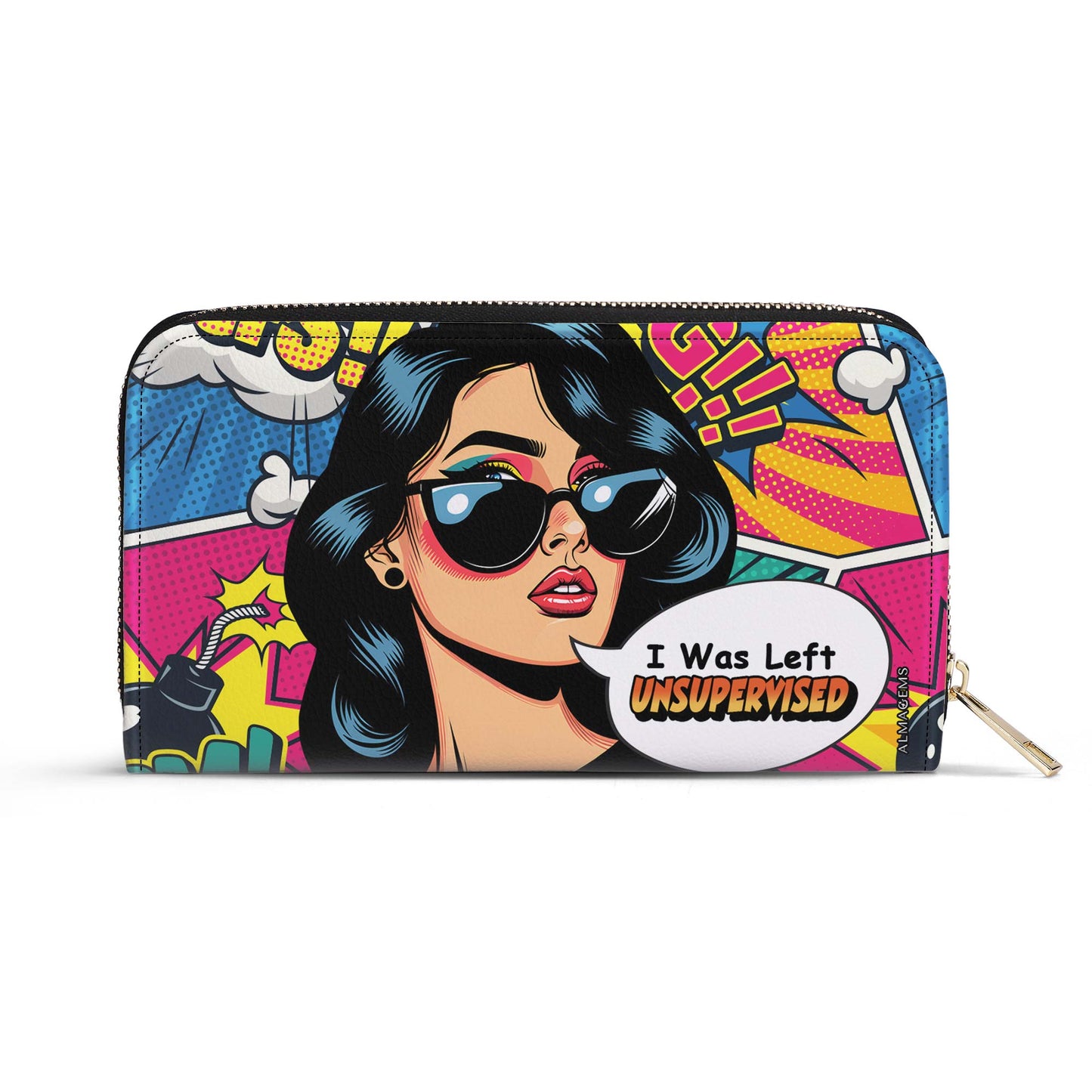 I Was Left Unsupervised - Women Leather Wallet - DB22WL