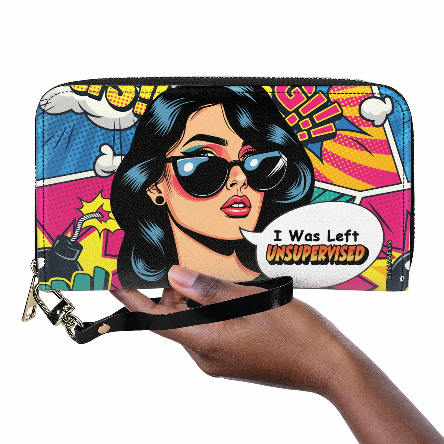 I Was Left Unsupervised - Women Leather Wallet - DB22WL