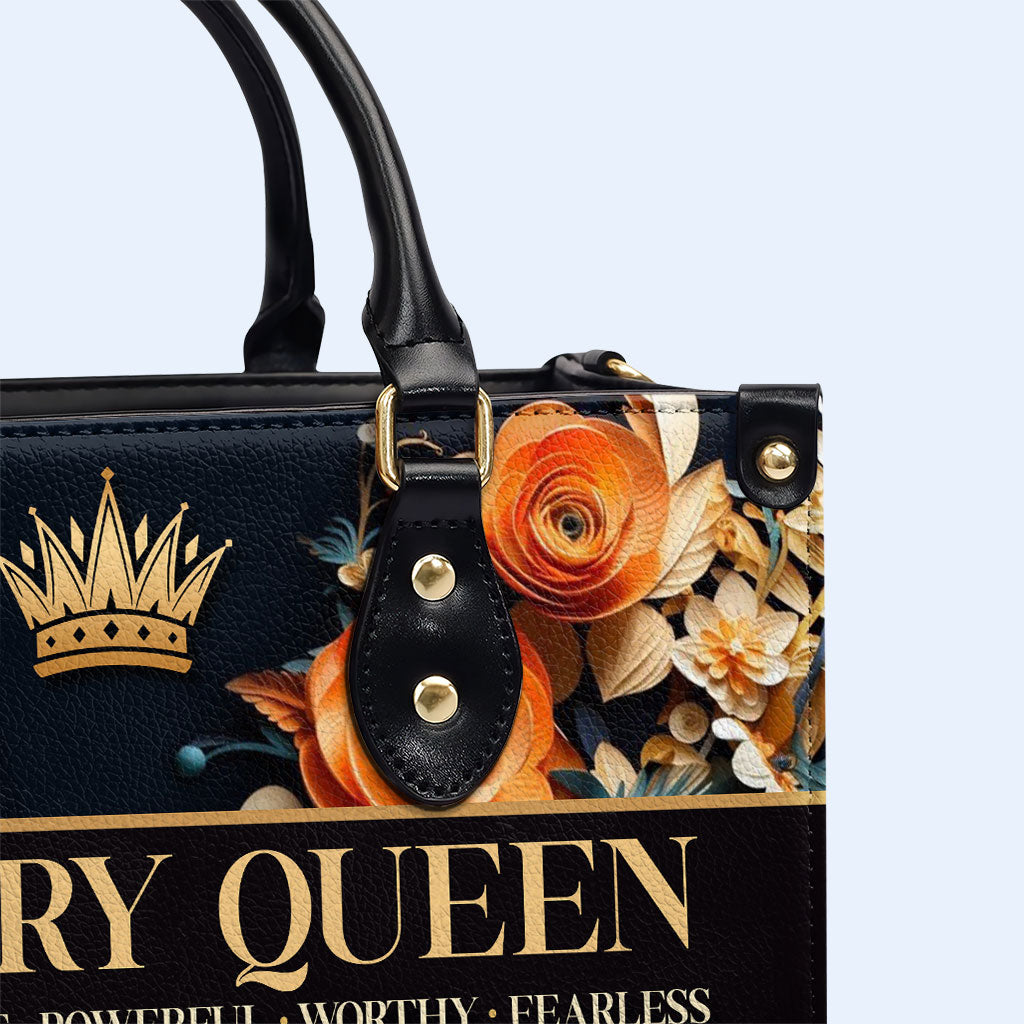 Month Queen - Personalized Custom Leather Handbag - DB27