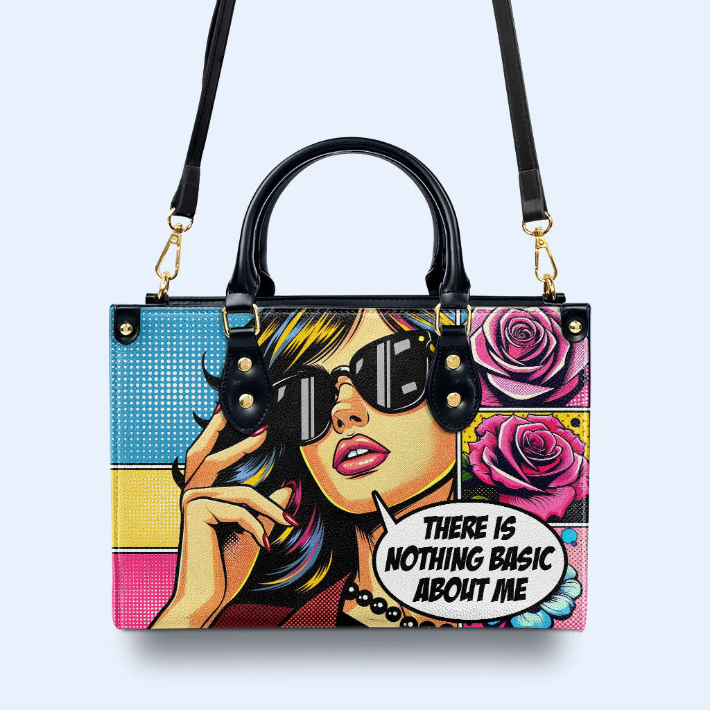 There's Nothing Basic About Me - Personalized Custom Leather Handbag - DB35