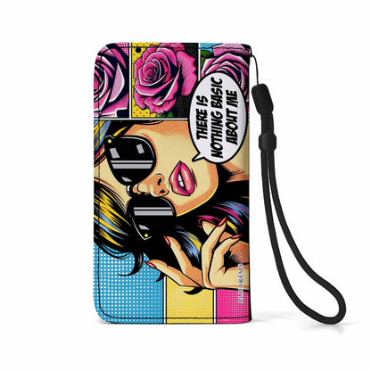 There's Nothing Basic About Me - Personalized Custom Phone Leather Wallet - DB35PW