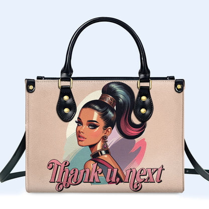 Thank U, Next - Personalized Custom Leather Handbag - DB39