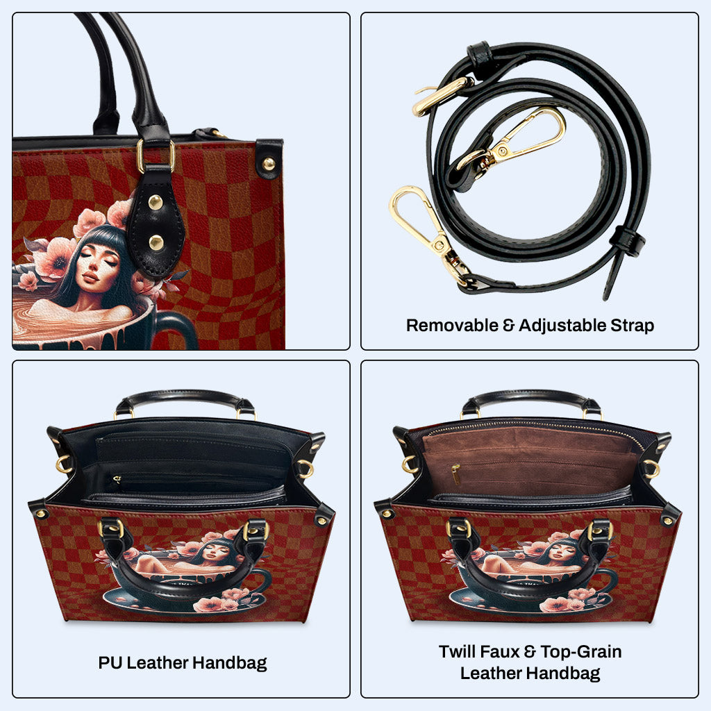 That's That Me Espresso - Personalized Custom Leather Handbag - DB60