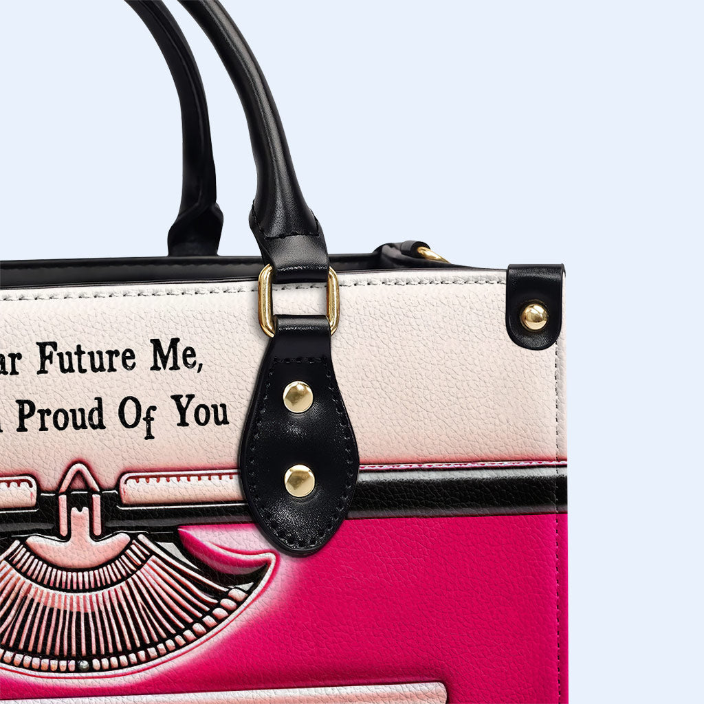 Dear Future Me - Personalized Custom Leather Handbag - DB65