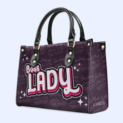 Boss Lady - Personalized Custom Leather Handbag - DB70