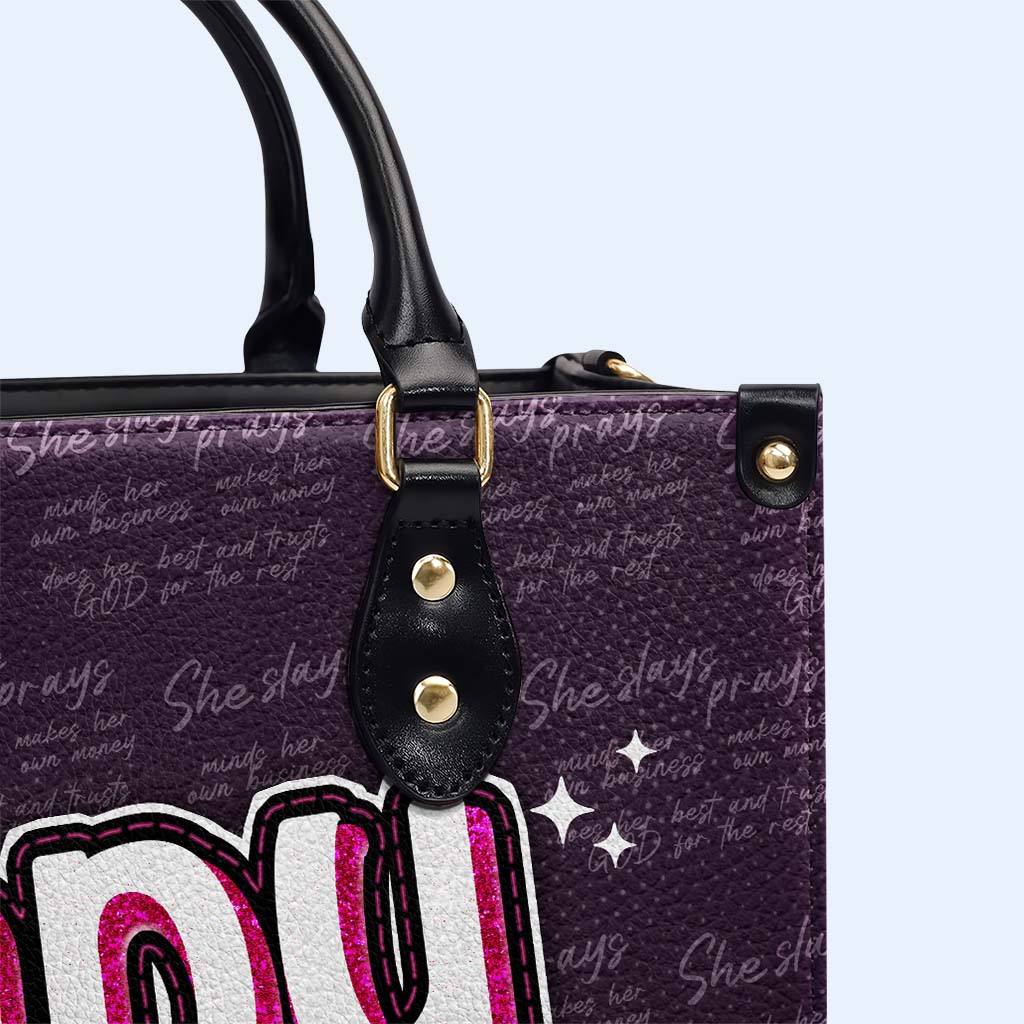 Boss Lady - Personalized Custom Leather Handbag - DB70