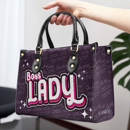 Boss Lady - Personalized Custom Leather Handbag - DB70