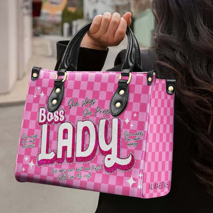 Boss Lady - Personalized Custom Leather Handbag - DB76