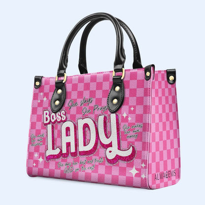 Boss Lady - Personalized Custom Leather Handbag - DB76