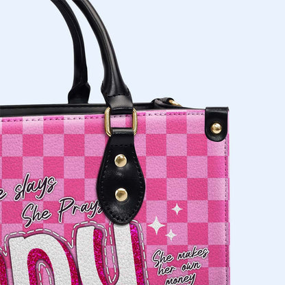 Boss Lady - Personalized Custom Leather Handbag - DB76