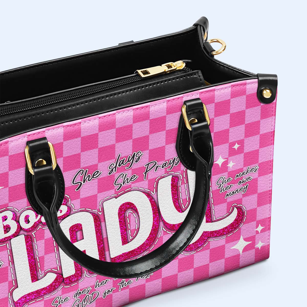 Boss Lady - Personalized Custom Leather Handbag - DB76