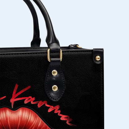 Dear Karma - Personalized Custom Leather Handbag - DB77