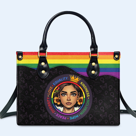 Empowerment Queen - Personalized Custom Leather Handbag - DG021_HB