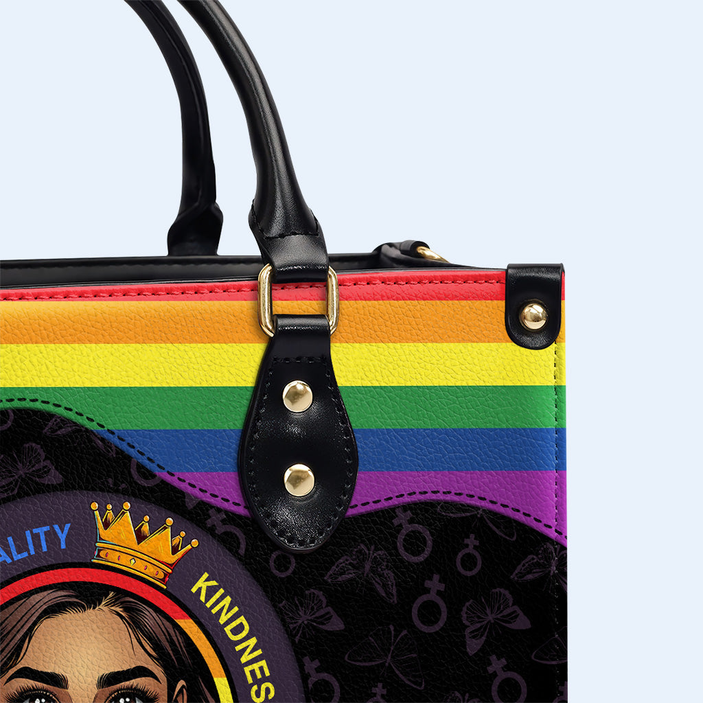 Empowerment Queen - Personalized Custom Leather Handbag - DG021_HB