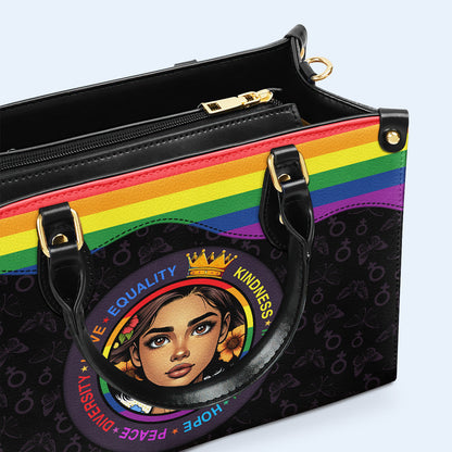 Empowerment Queen - Personalized Custom Leather Handbag - DG021_HB