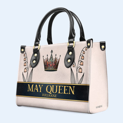 Flowers for Each Birth Month - Personalized Custom Leather Handbag - DG026_HB