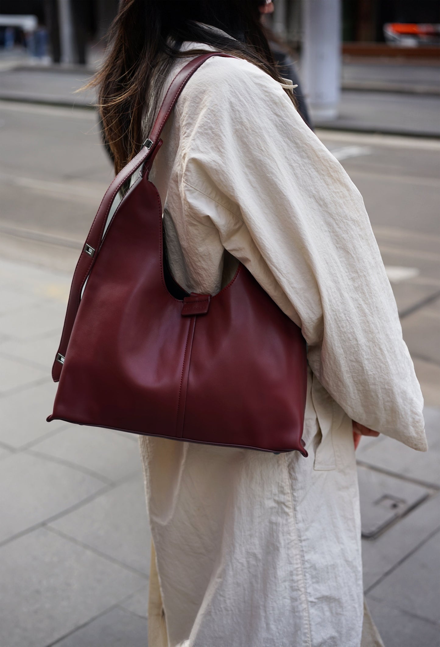 Siena Everyday Tote Cherry Red