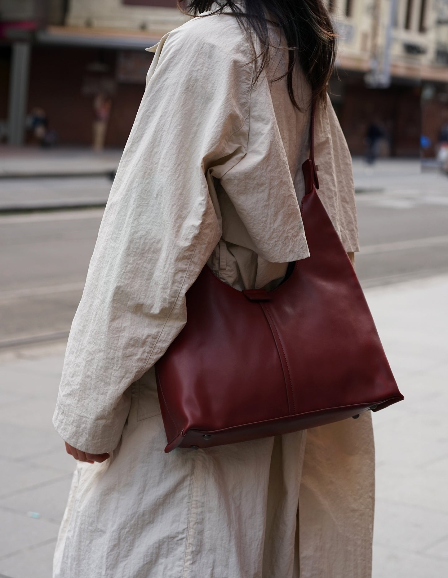 Siena Everyday Tote Cherry Red