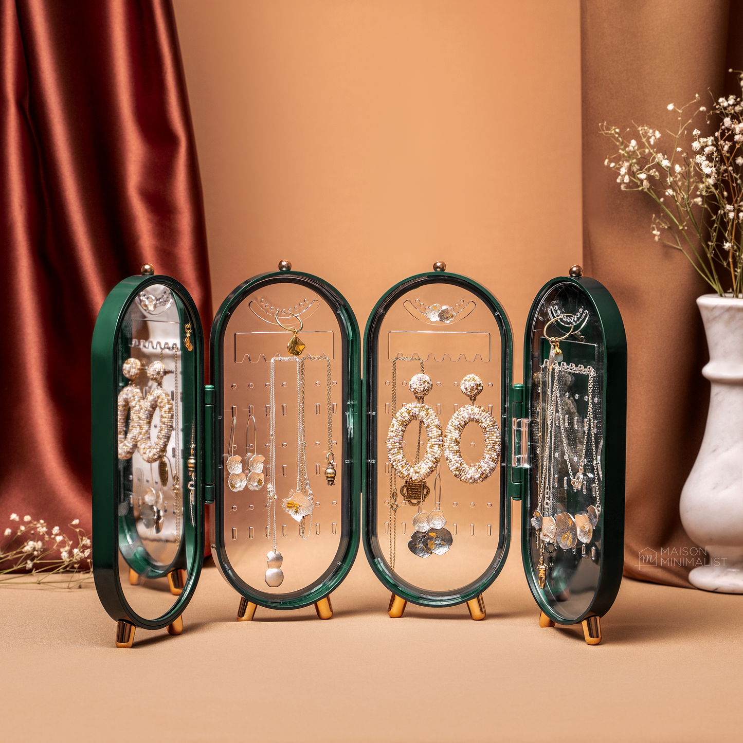 ROYALE | Foldable Jewelry Organizer & Mirror