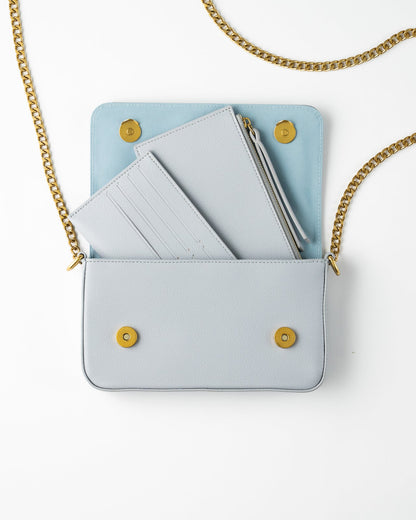 Dahlia Wallet Chain Bag Sky Blue