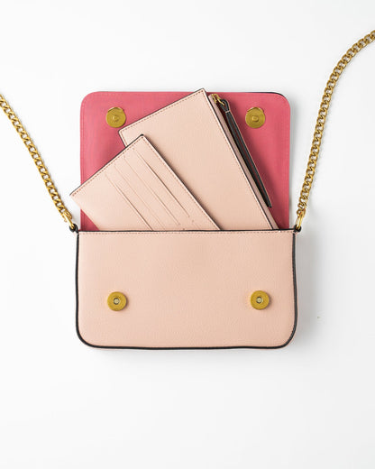 Dahlia Wallet Chain Bag Watermelon Pink