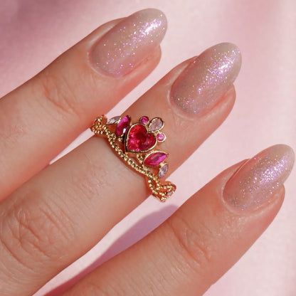 Barbie Princess Charm School Crown Ring