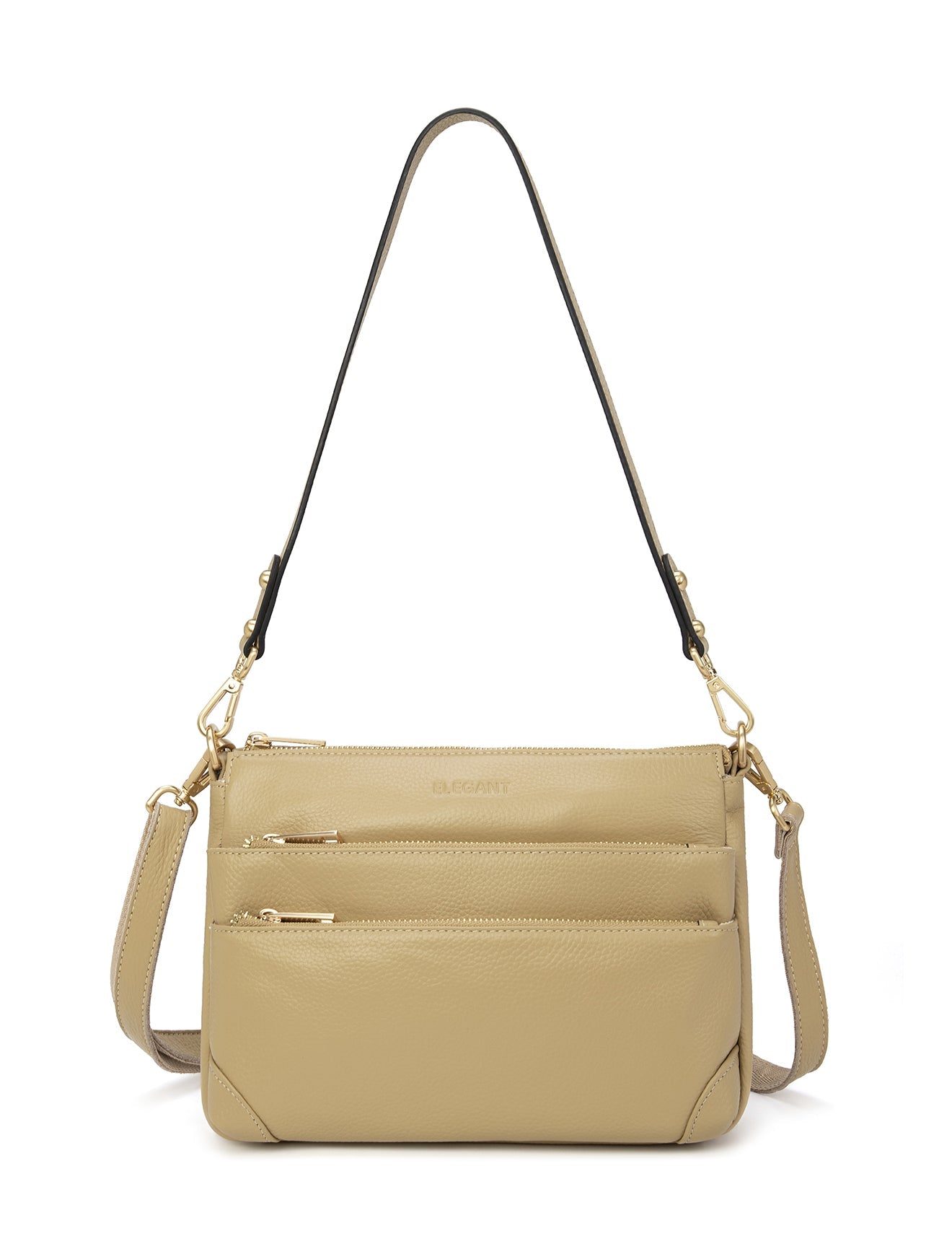 FAITH LEATHER CROSS BODY BAG- E1-0749-ARTICHOKE