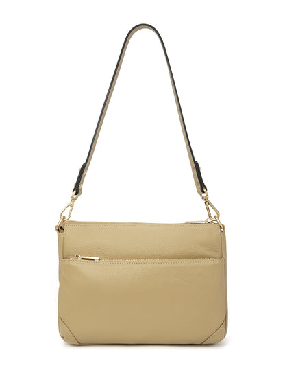 FAITH LEATHER CROSS BODY BAG- E1-0749-ARTICHOKE