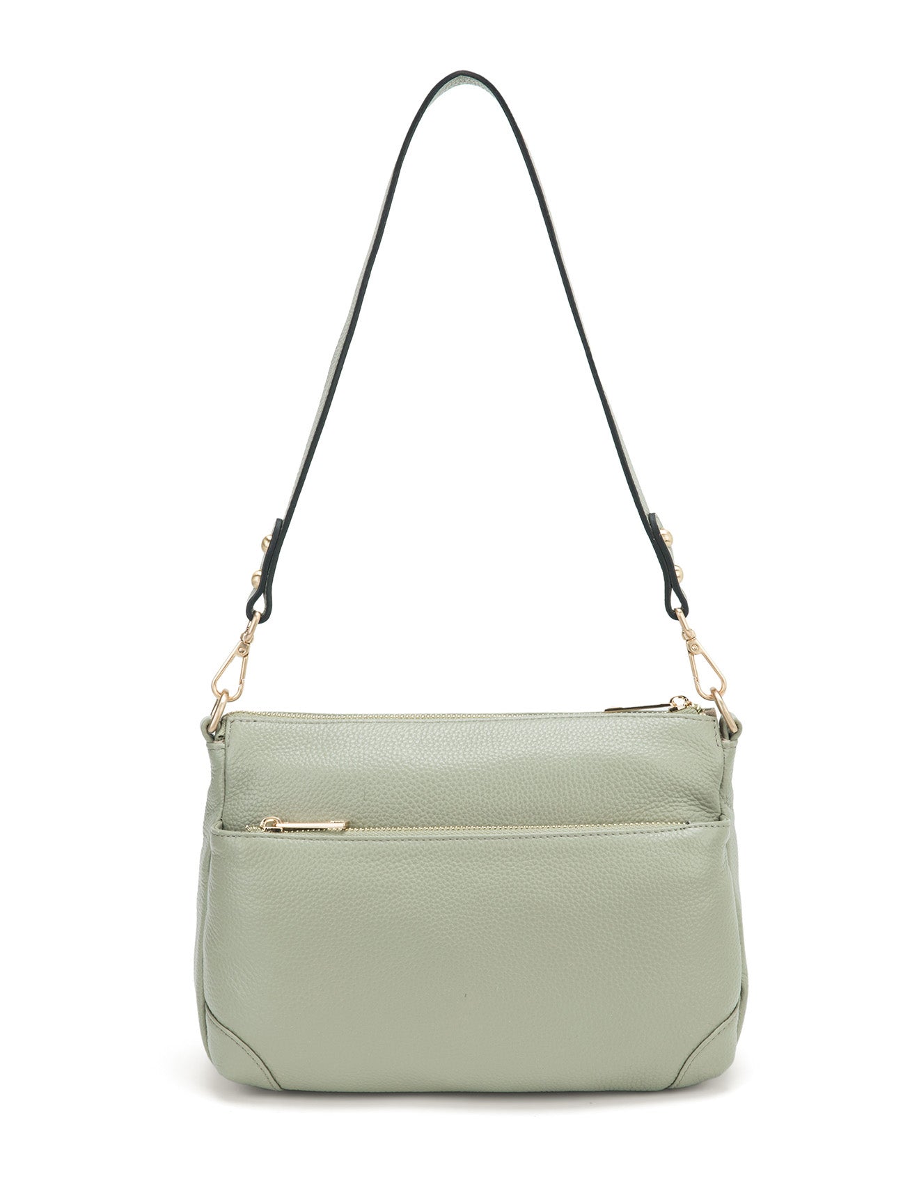 FAITH LEATHER CROSS BODY BAG- E1-0749-D-SAGE