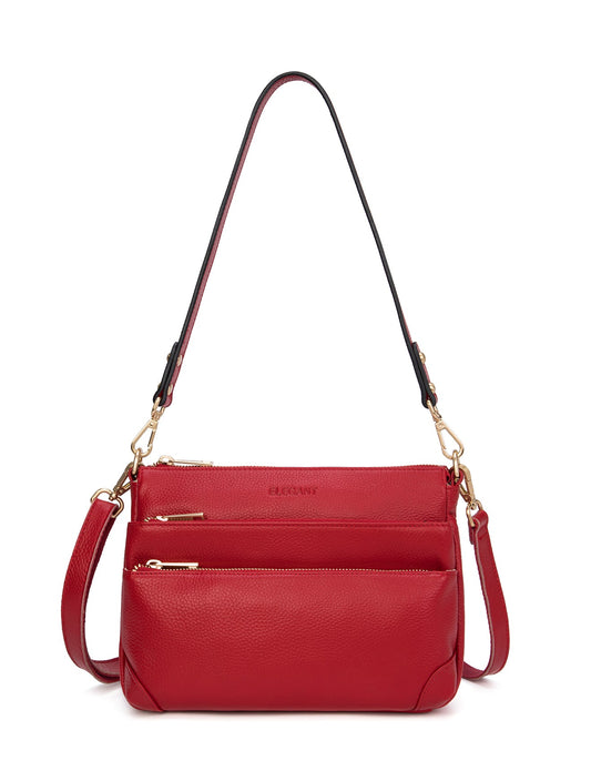 FAITH LEATHER CROSS BODY BAG- E1-0749-FIRE