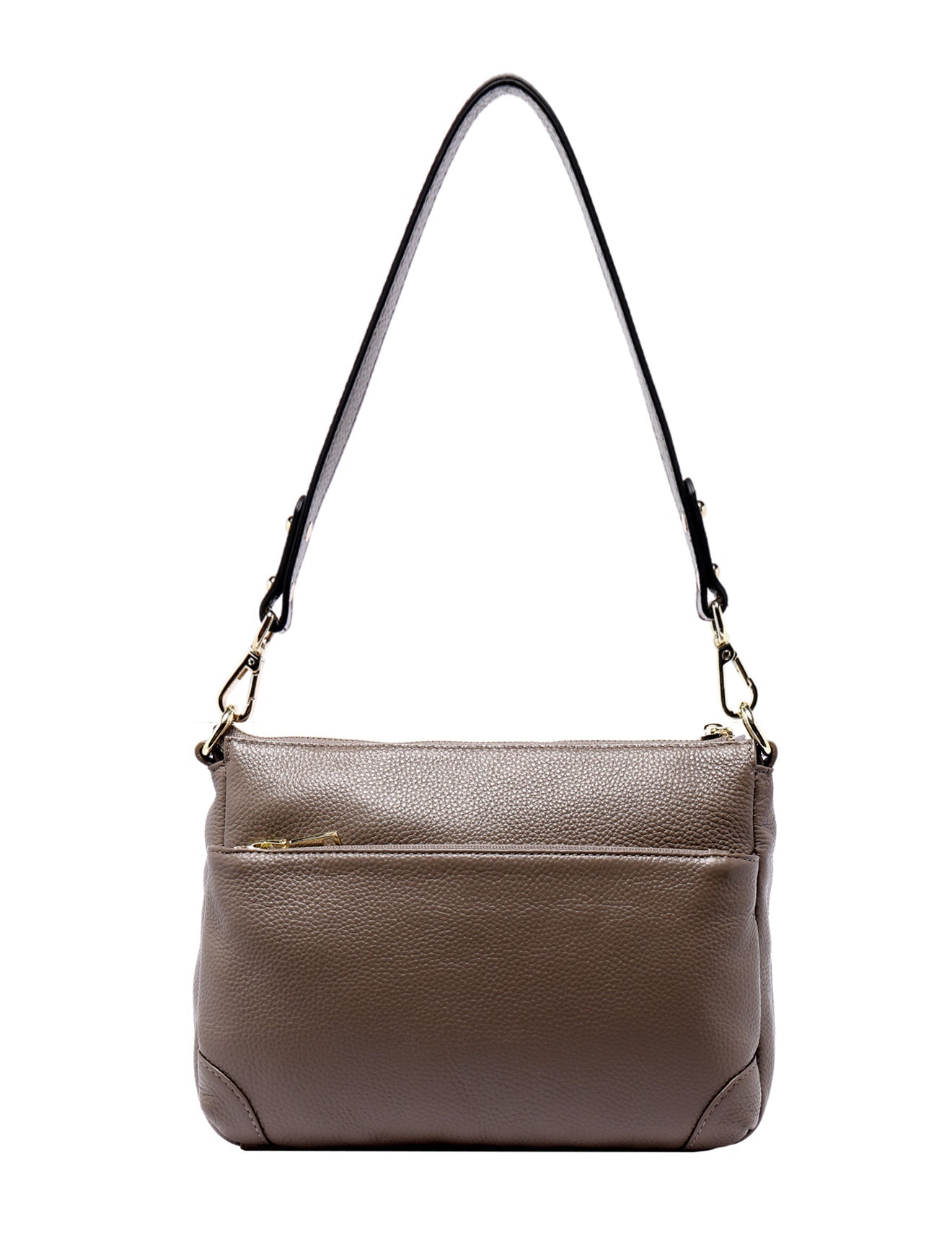 FAITH LEATHER CROSS BODY BAG- MUSH