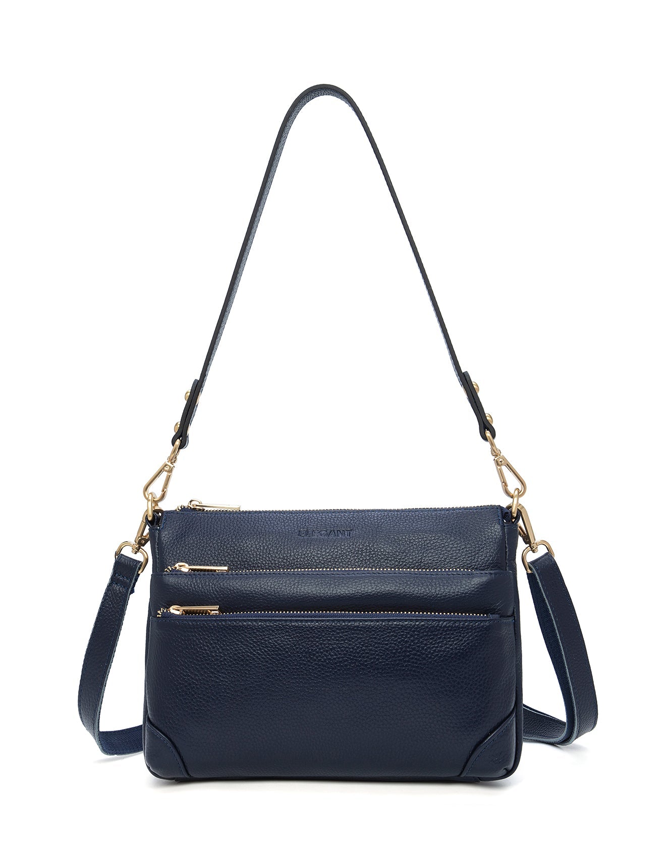 FAITH LEATHER CROSS BODY BAG- E1-0749-NVY