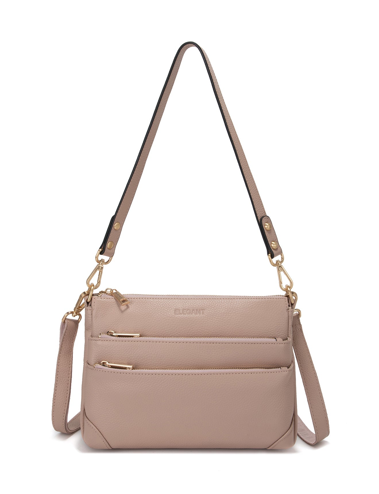 FAITH LEATHER CROSS BODY BAG- E1-0749-PINK