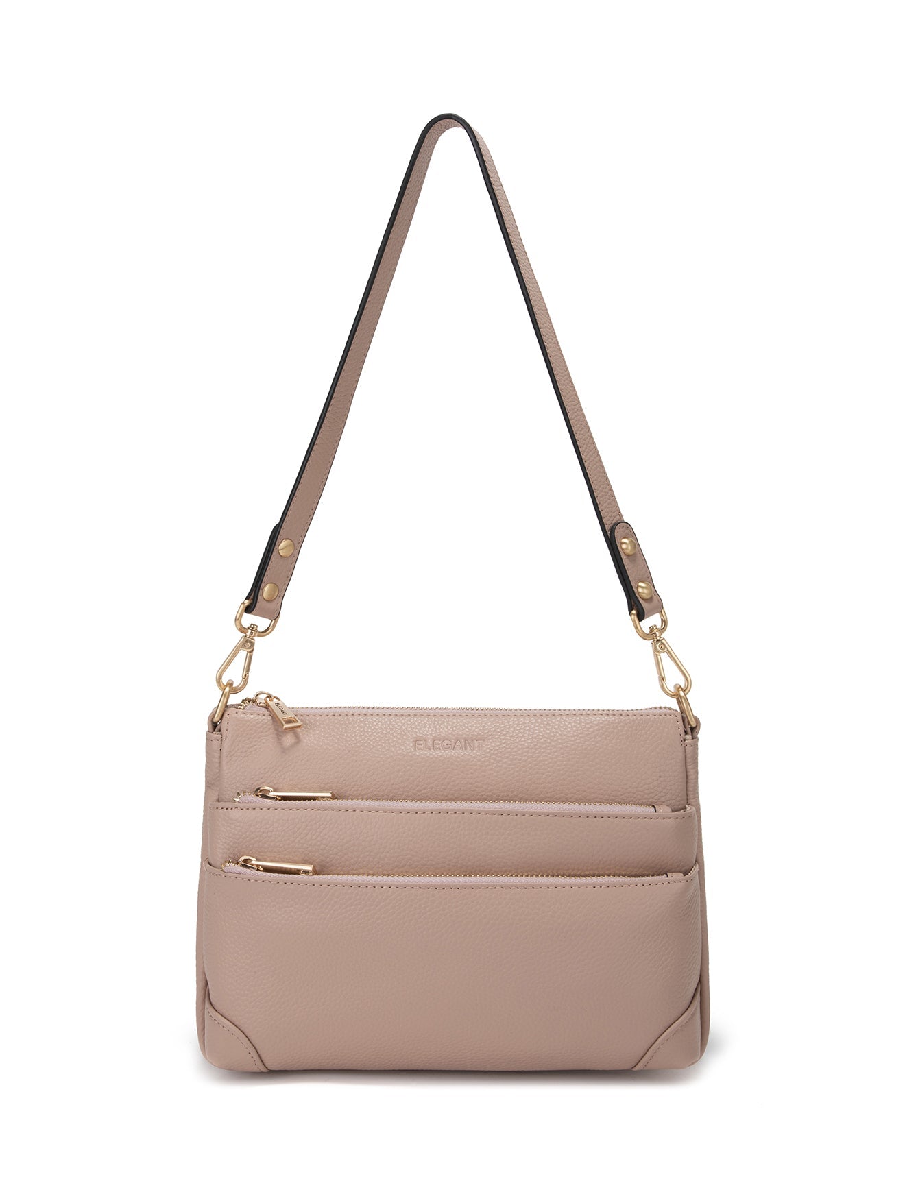 FAITH LEATHER CROSS BODY BAG- E1-0749-PINK