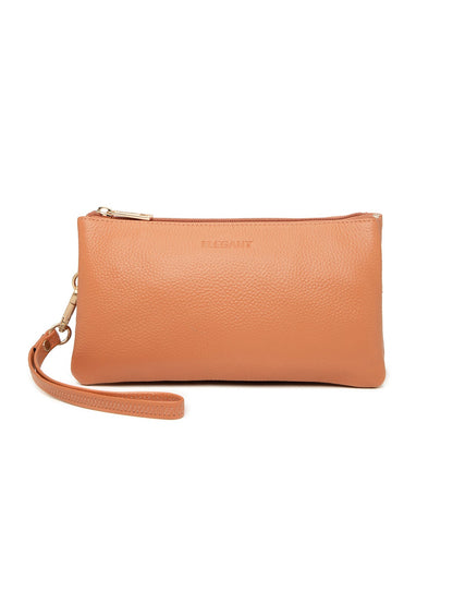 CANDICE LEATHER WALLET WITH SHOULDER STRAP- E1-0809-APR