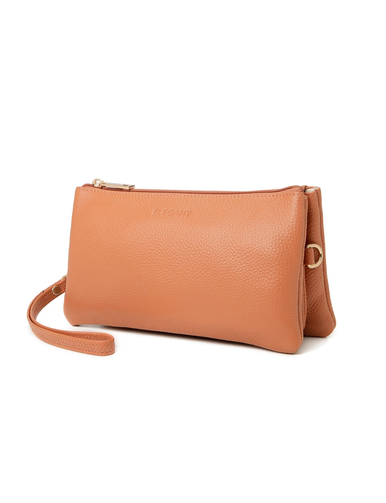 CANDICE LEATHER WALLET WITH SHOULDER STRAP- E1-0809-APR