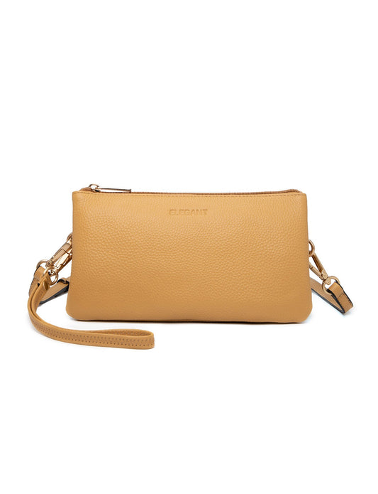 CANDICE LEATHER WALLET WITH SHOULDER STRAP- E1-0809-DIJ