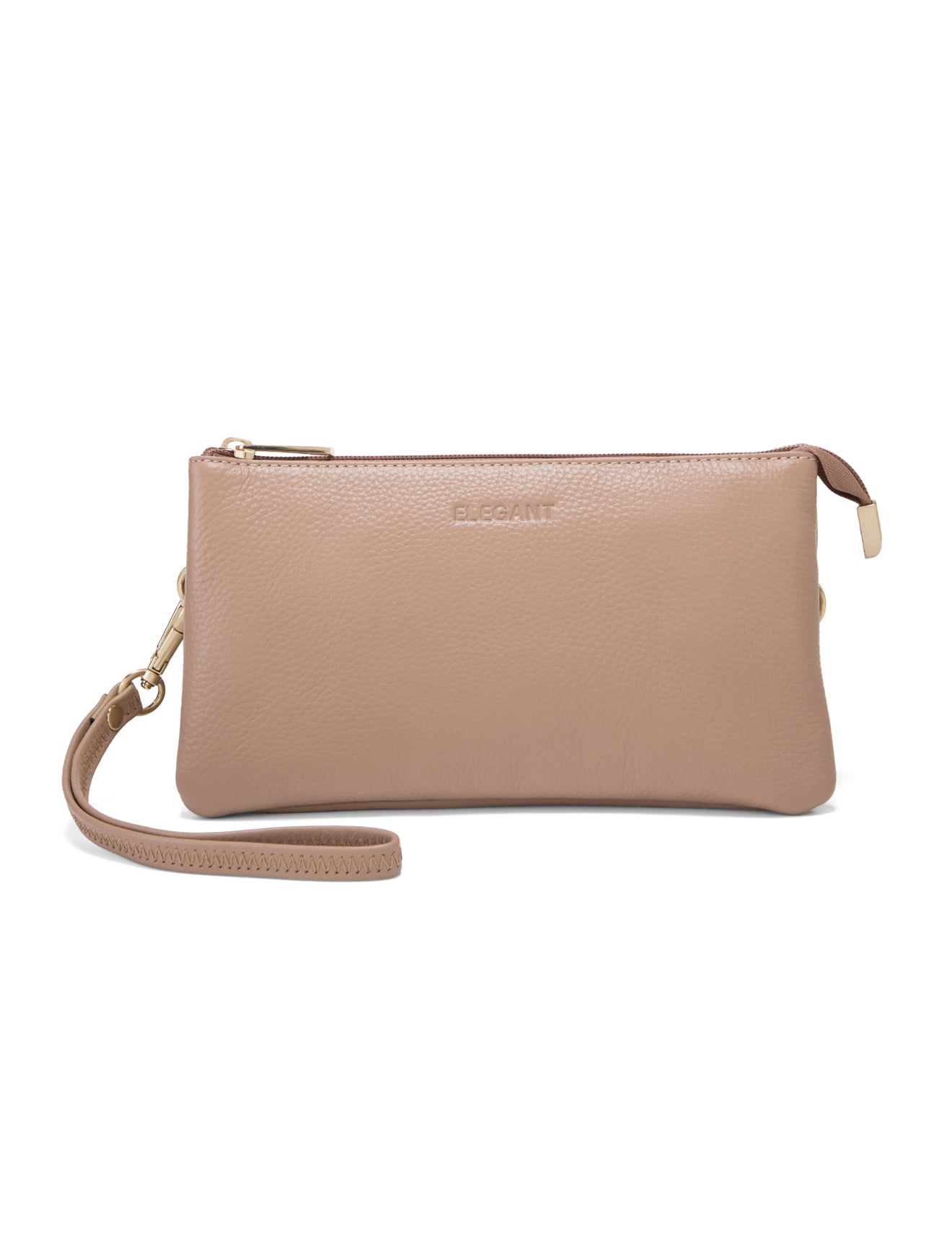 CANDICE LEATHER WALLET WITH SHOULDER STRAP- E1-0809-MACC