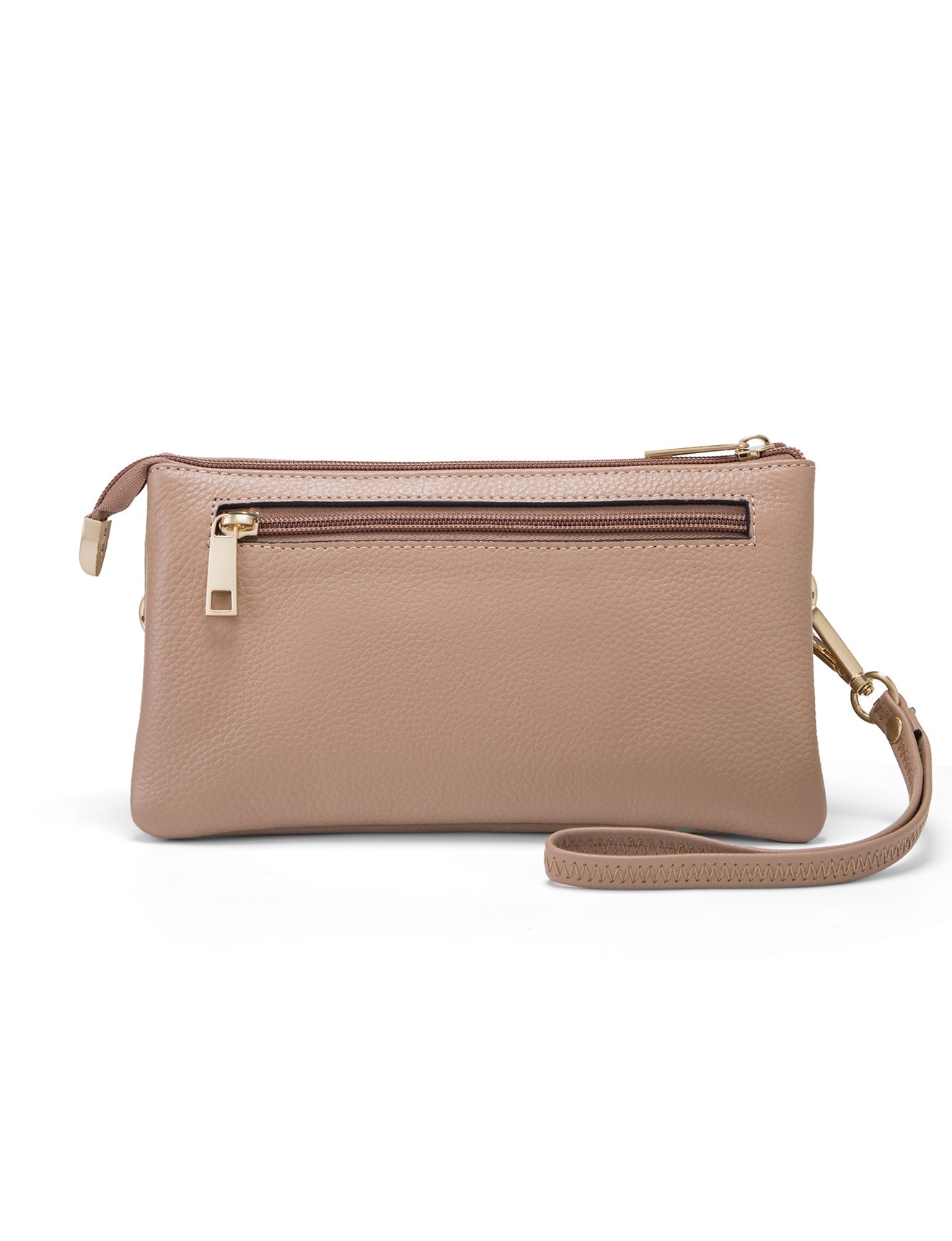 CANDICE LEATHER WALLET WITH SHOULDER STRAP- E1-0809-MACC