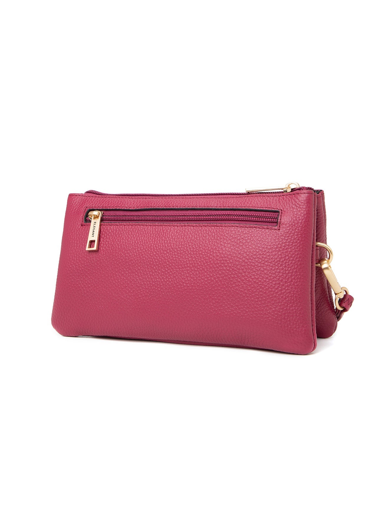 CANDICE LEATHER WALLET WITH SHOULDER STRAP- E1-0809-RAS